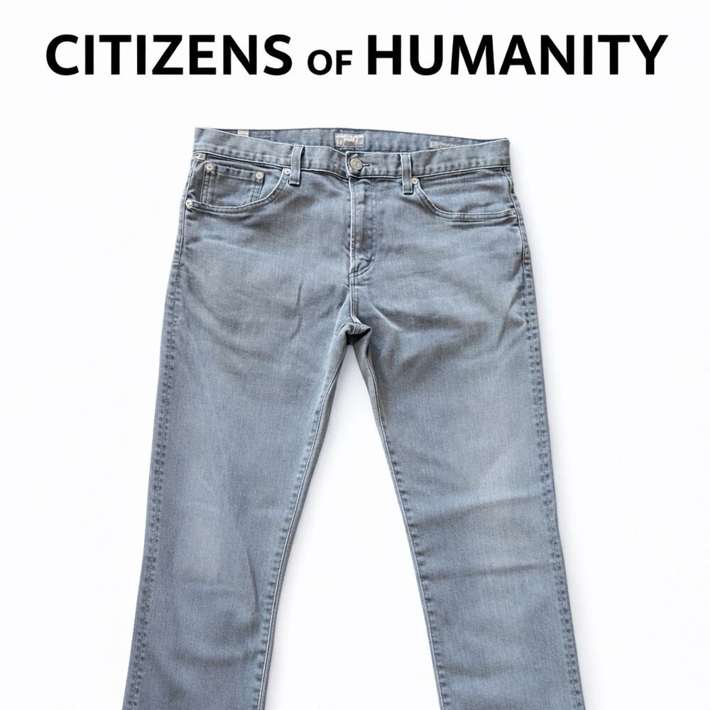 C of H Man Citizens of Humanity CORE, straight leg Slim Designer Jeans, grey 34